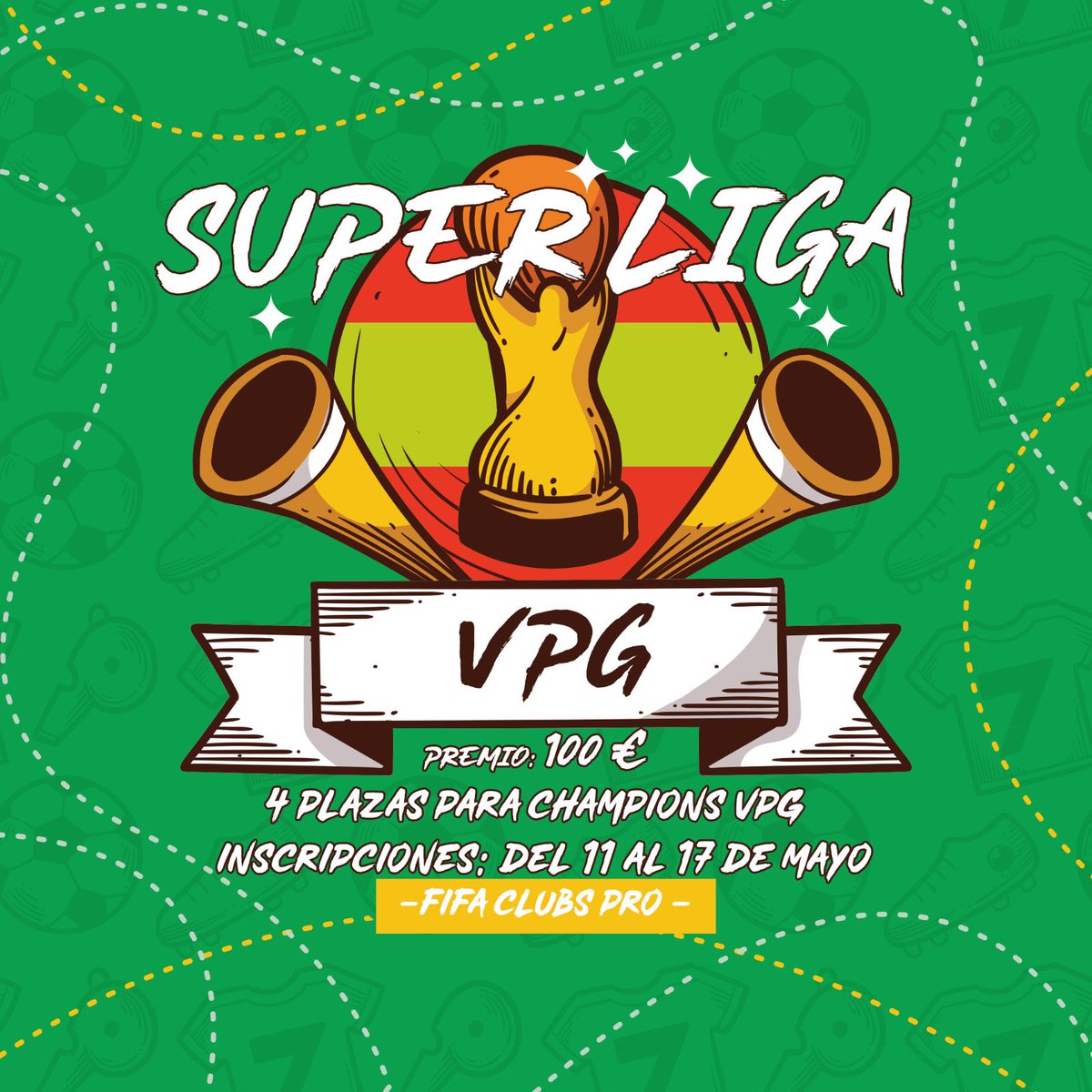 EspanaVpg's tweet photo. !!! SUPERLIGA ¡¡¡

Los finalistas tendrán PLAZA DIRECTA a Champions League para Fifa 21.

Ya hay 37 equipos inscritos.

Nos quedan 3 plaza para cerrar inscripción.

PREMIO: 100£

Normativa en el discord de VPG España apartado SuperLiga

https://t.co/wgMF28X0Nq https://t.co/pssxX4Karx