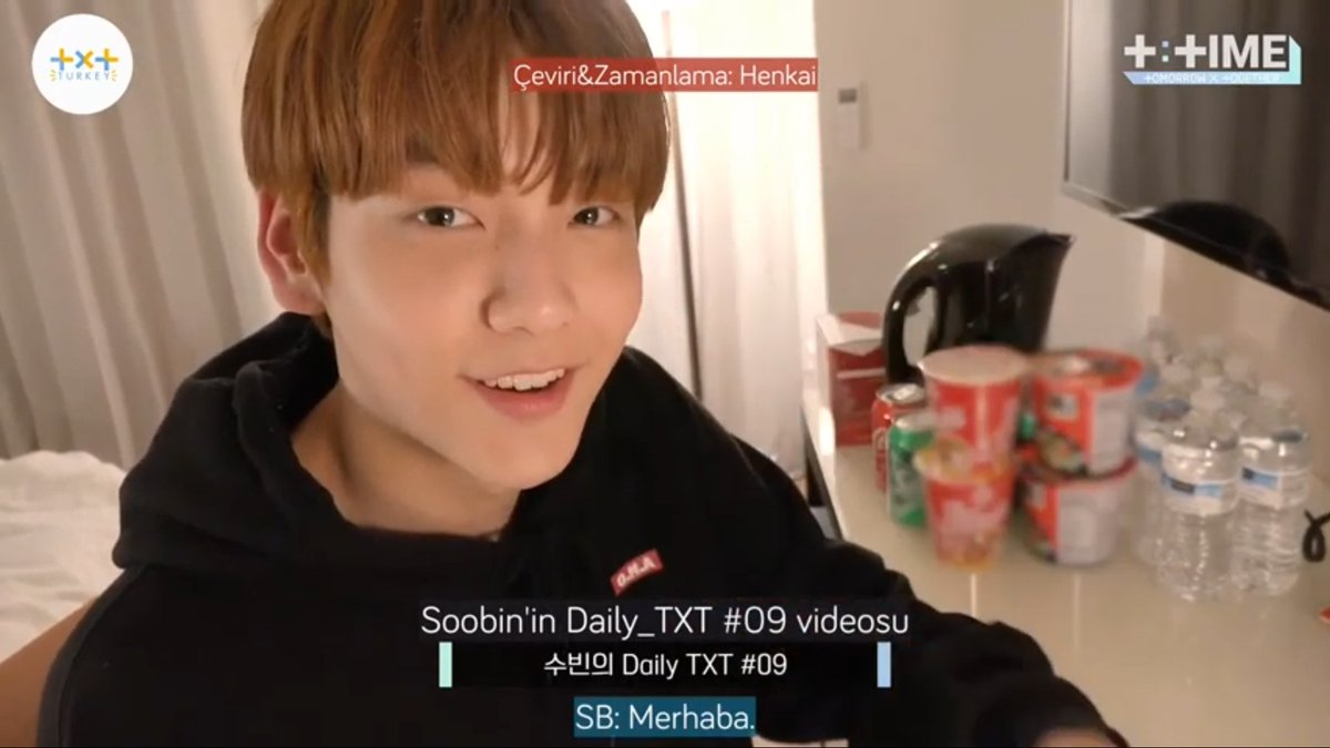 TXT_Turkey's tweet photo. [200517] Sizler için ‘Daily_TXT_09 #SOOBIN’ T:Time’ını çevirdik, iyi seyirler!

💫 https://t.co/MEEdm9HkT8

@TXT_members #TOMORROW_X_TOGETHER #1DayToEternity https://t.co/ytrDcTc0iG