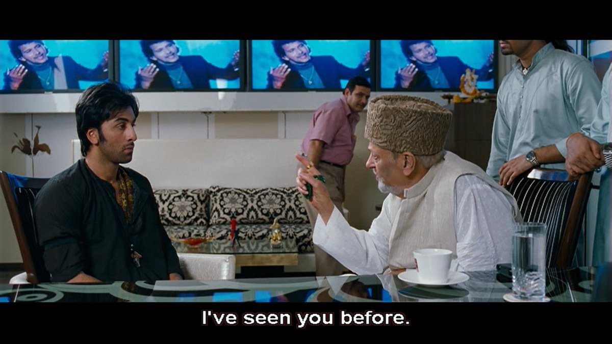"He won't fit into your small cage." Ah. What an expression it is. And Shammi Kapoor Sahab's presence has brought the divinity to the movie. And look at Jordan, he seems casually talking to a legend, it is not that he doesn't know him, it is just he cannot be a regular aadmi.