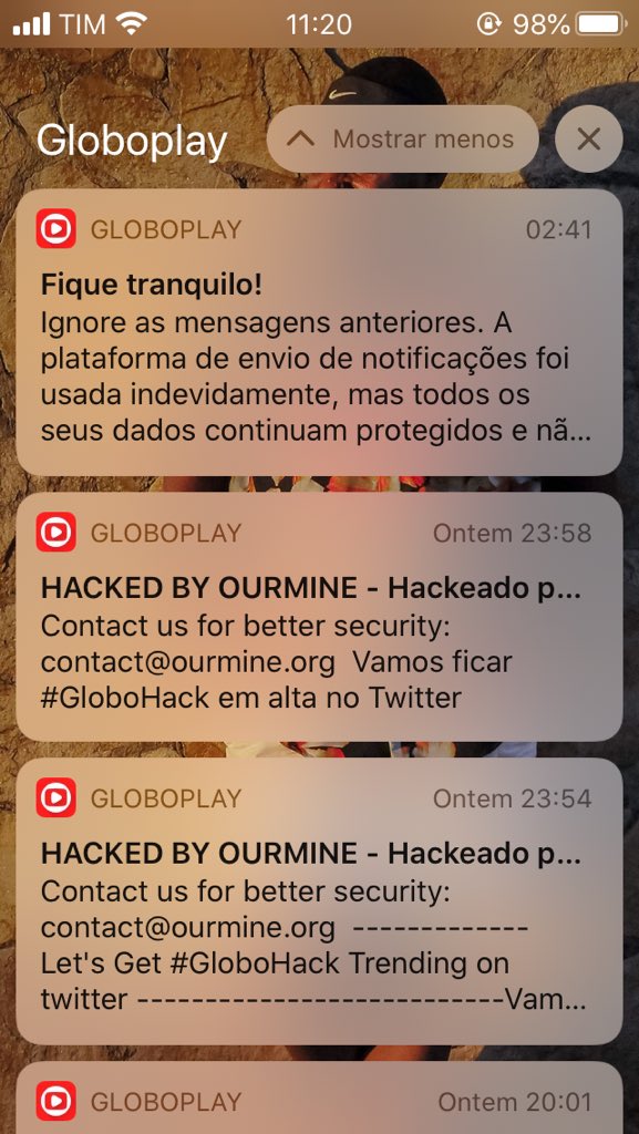 eu_italosoares's tweet photo. NÃO TÁ FÁCIL PRA NINGUÉM!
#GloboHack #GloboPlay #RedeGlobo #hackers #Hack #OurMine https://t.co/tpdlv6zzgh