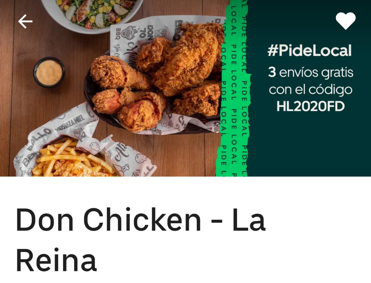 DonChickencl's tweet image. Aprovecha tu codigo promoción