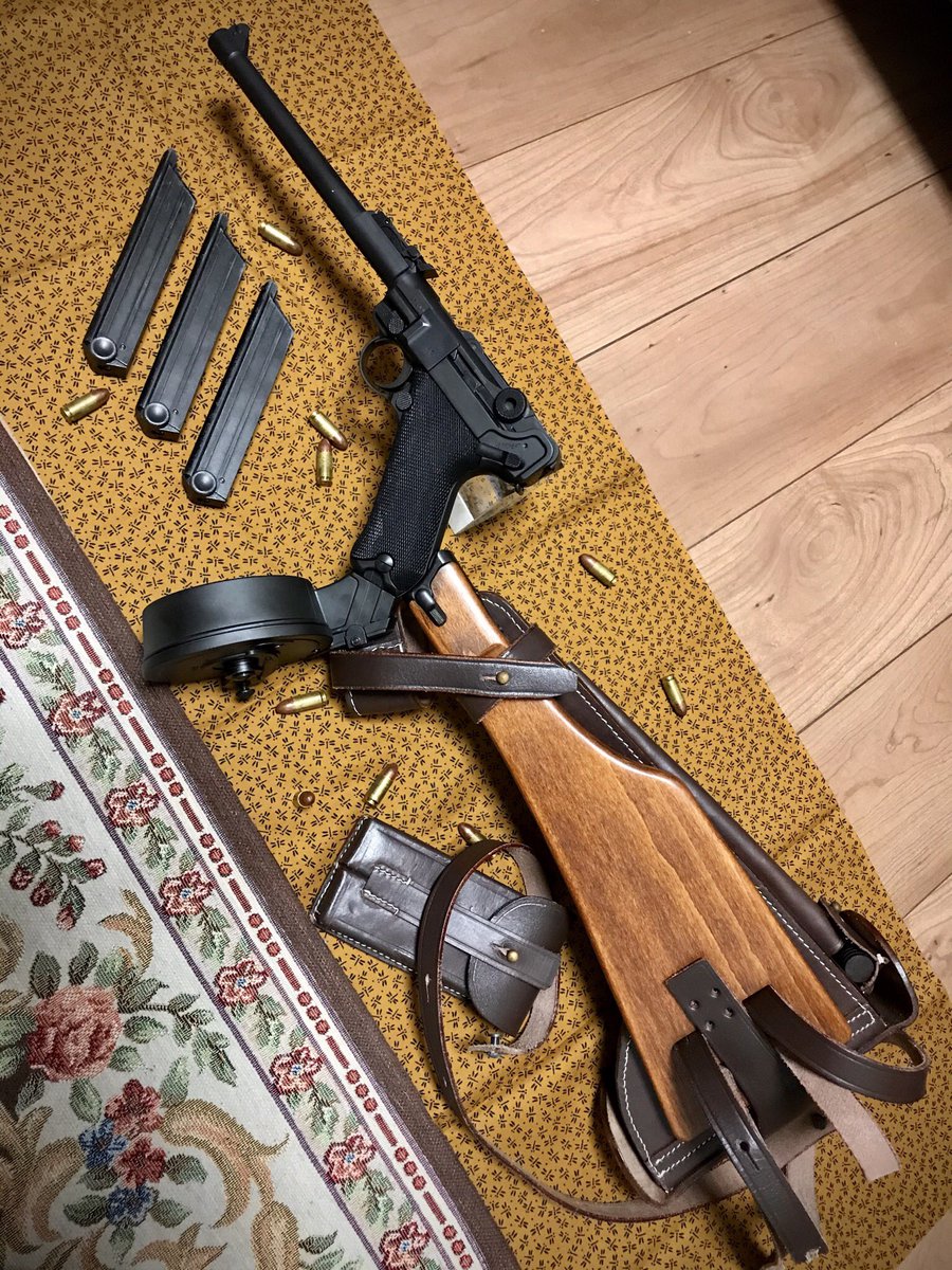 タナカさんがルガーP08用スネイルマガジンを再生産してくださいました