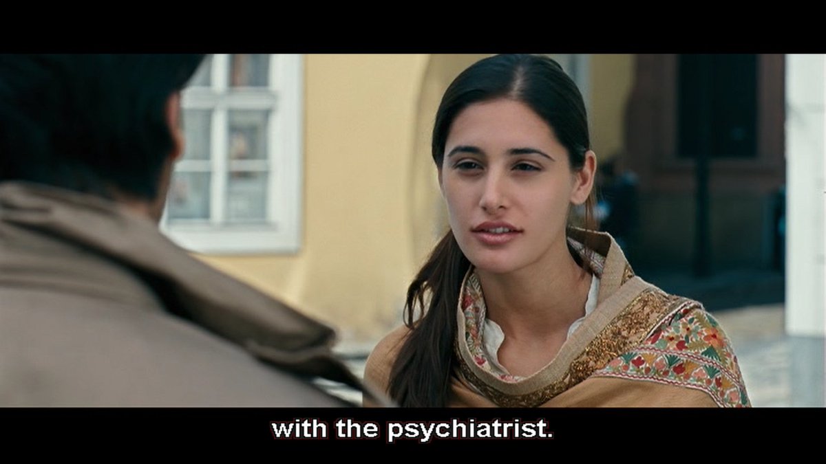 Heer is going through some kind of illness, both physical and mental. When Jordan comes to meet her in Prague, she says I have an appointment with the psychiatrist, Look at the Pic-3, he just doesn't listen to what's she saying. The obvious nature matters to him. Sheer-Romance.