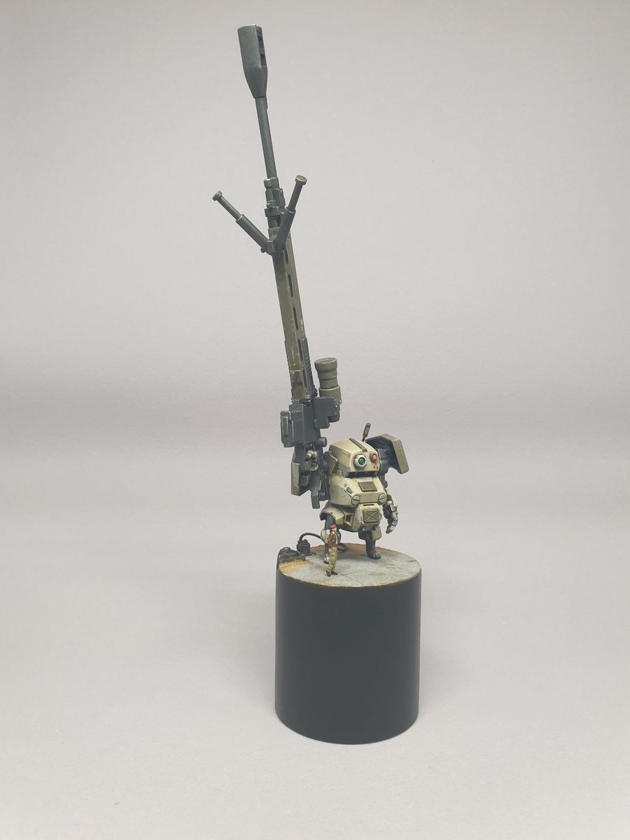 slowbuilder's tweet photo. After a long pause, I have just finished the Sniper Version of the awesome Type-07 Nachin from @moi_moi7. Big gun from 1/144 origin zaku #type07nachin https://t.co/tK0aq566u6