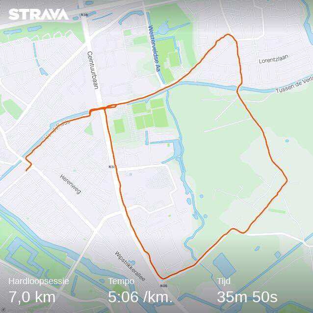 Lekker rondje well.                Bekijk mijn hardloopsessie op Strava.
strava.app.link/YncAUpf1y6