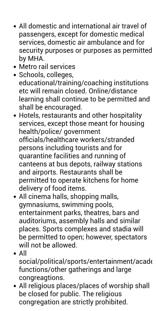 GummallaSrijana's tweet image. All these are prohibited under #Lockdown4 as per #MHA guidelines

#IndiaFightsCoronavirus 
#APFightsCorona