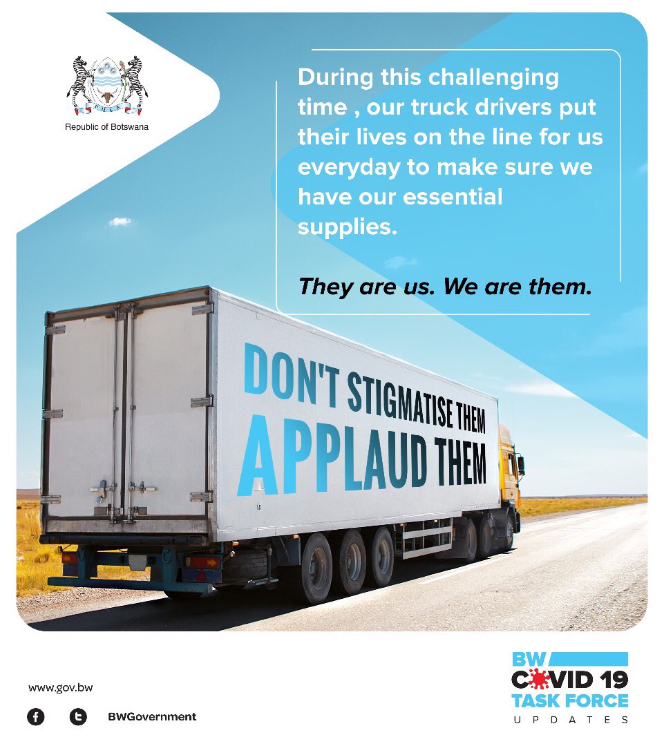 SeramePeggy's tweet photo. Truck drivers continue to put their lives and their families at risk for us to get essential commodities. They have emerged from this challenging time as the most essential workers at the top there with the health workers and law enforcement agents. Stop the stigma. https://t.co/6D9VRt9oyv