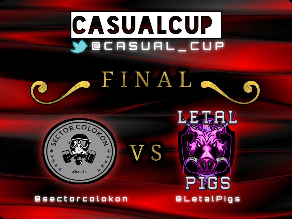 Y llegó la gran FINAL.
Toda la suerte del mundo a estos dos grandes equipos.
<a href="/sectorcolokon/">SectorColokon eSports</a>
<a href="/LetalPigs/">Letal Pigs</a>
🏆🏆🏆🏆🏆🏆🏆🏆🏆