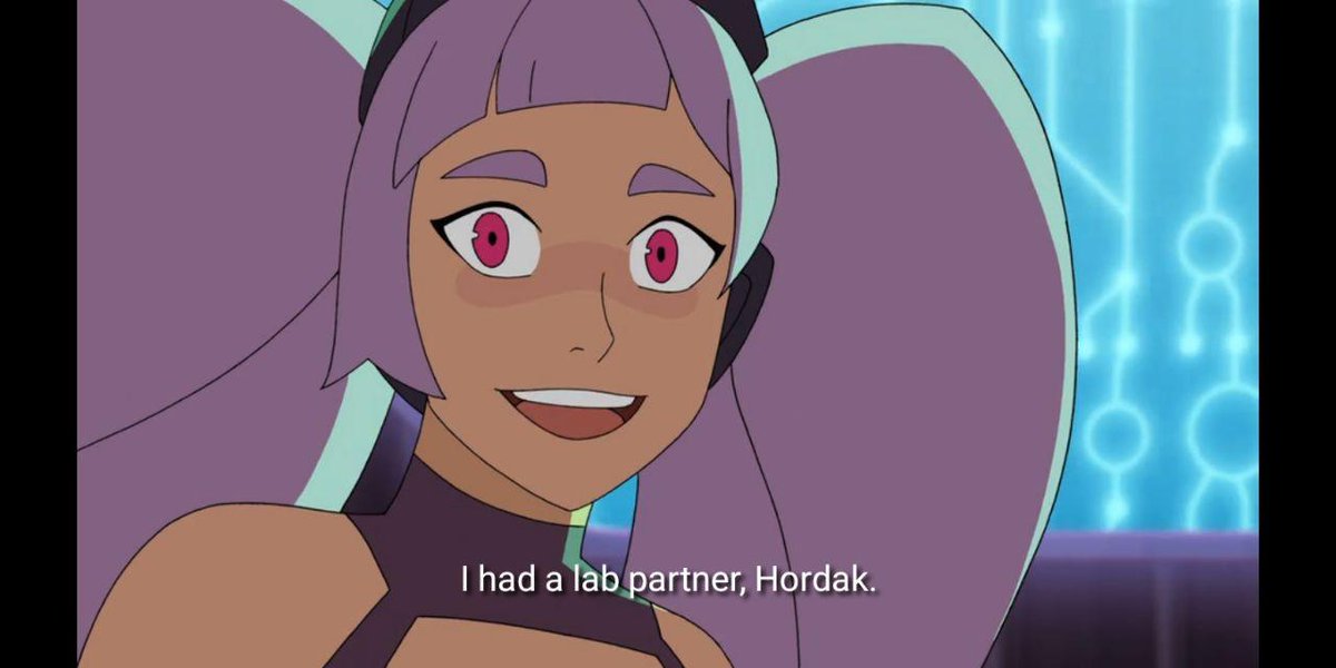 In the alternate reality created by the portal, Entrapta remembers Hordak just by hearing his name. "I had a lab partner... Hordak!" and the sound she makes is so sweet, nostalgic, and endearing. There is a word in Portuguese for that feeling: saudade.