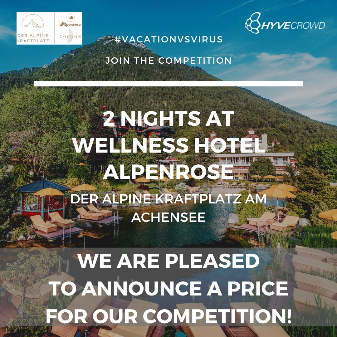 Bring in your ideas and win two nights at the Hotel Alpenrose!
corona.zukunft-tirols.at/contest/151/ov…
#vacationsvsvirus #thehyveisreal