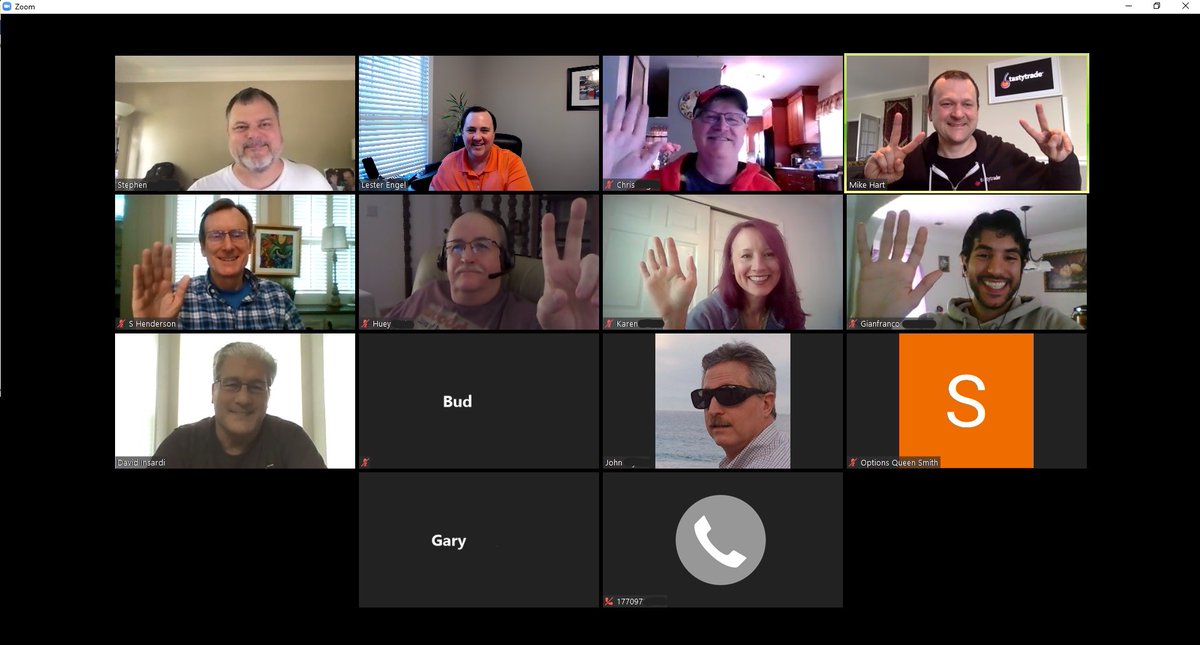 lbeiii's tweet photo. We had a great time Sat during the ATL TT User Group Meeting on Zoom. Thank you Mike Hart for joining the call and sharing your insights! We really appreciate you taking the time with us on Sat. @tastytrade @mikehart79  https://t.co/0LKGcsM33C https://t.co/ZGs34V99lE
