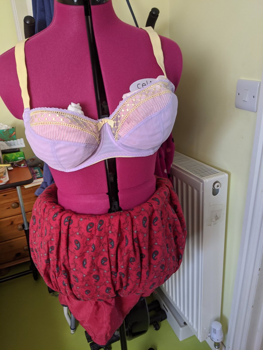 Stage one: borrow middle child's dressmaker's dummy, try to make it closer to a size 16/18