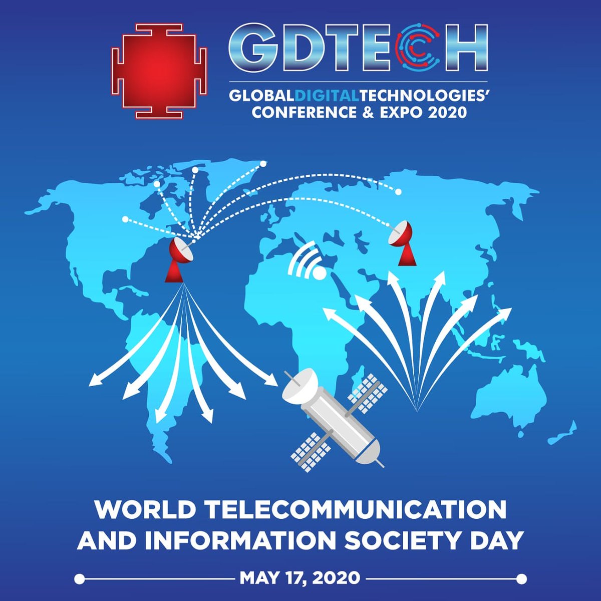 GDTECHEvent's tweet photo. World Telecommunication &amp; Information Society Day, 17 May 2020
Theme “Connect 2030: ICTs for the Sustainable Development Goals (SDGs)”
#GDTECH #worldtelecommunicationsday #worldinformationsocietyday #telecommunications #information #informationtechnology #staysafe #stayhome https://t.co/h3G3yhS8aQ