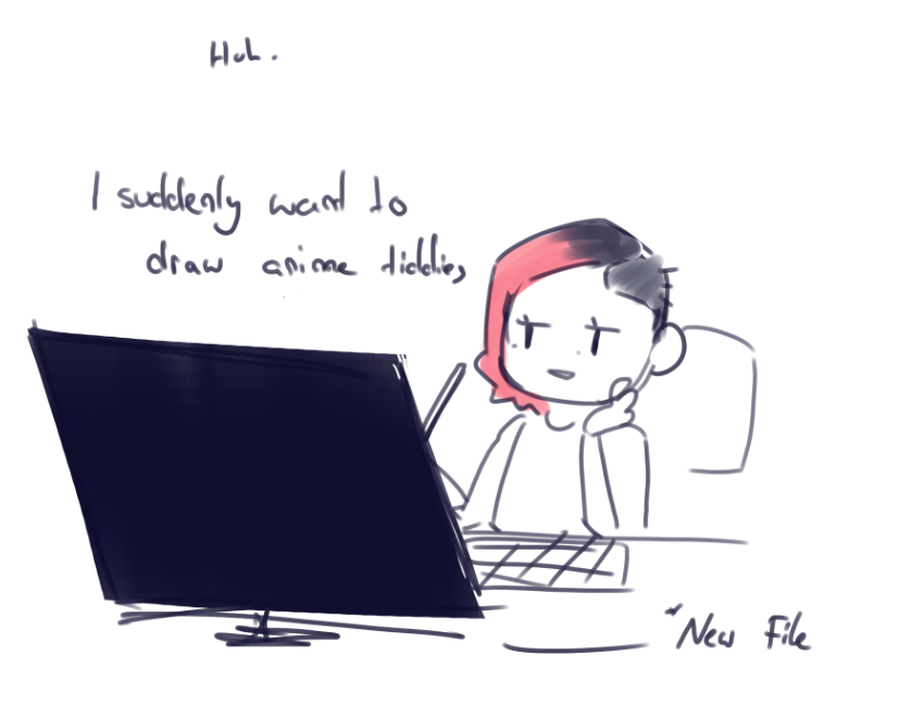 Do you know this feeling where you draw/work on something for a good hour but then your brain goes