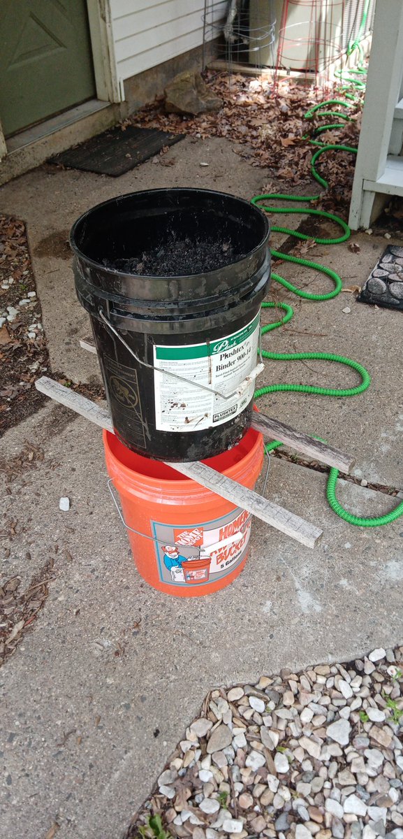 Making Lye to eventually make some soap like they did during the last depression.