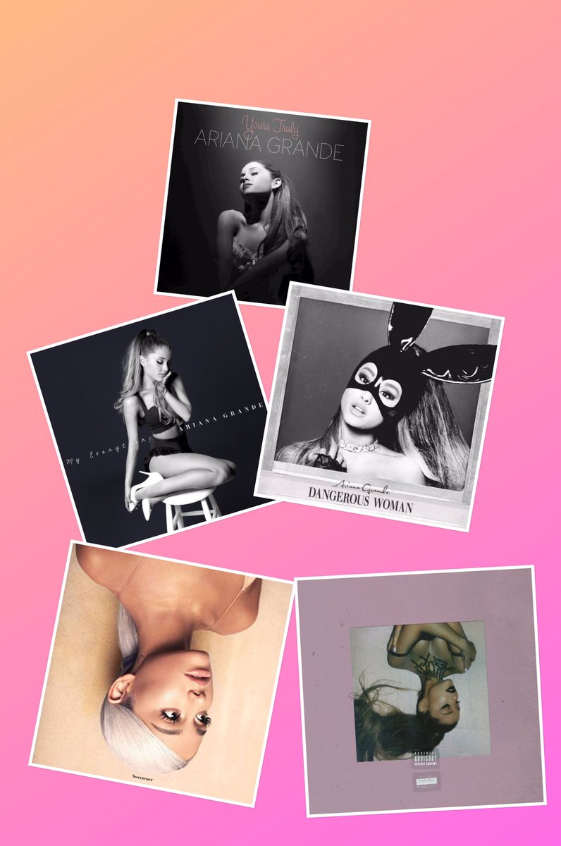 AGHungary's tweet photo. 🌼 Melyik a kedvenc albumotok Arianatól?
Van olyan album amin valamit változtatnátok (borító, dal, cím stb.)?
Van olyan kiadatlan dal, ami szerintetek megérdemelte volna, hogy felkerüljön valamelyik albumra? Ha igen, melyik?
#StreamStuckWithU https://t.co/kfISX1jUGa