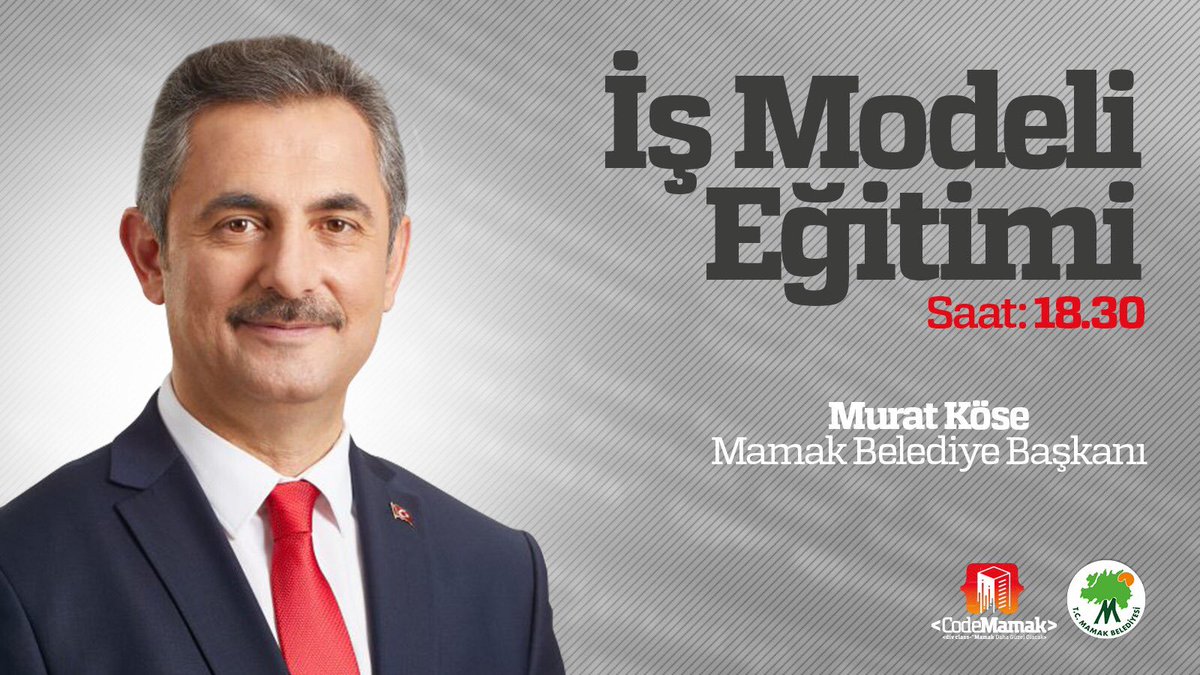 İş Modeli Eğitimi

Fikirlerinizi hayata dönüştürmek için <a href="/MamakBelediyesi/">T.C. Mamak Belediyesi</a> Başkanı Sn. <a href="/MuratKoseMamak/">Murat Köse 🇹🇷 🦩🚀🏹</a>'nin de katılacağı bu çok önemli eğitime katılmayı unutmayın!

🕡18.30
👉 us02web.zoom.us/webinar/regist…

#CodeMamak 🧠
#CanlıYayın 📡