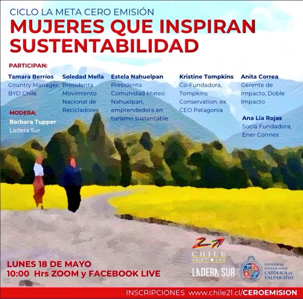 ¿Por qué debemos tener una mirada de género en el desarrollo de energías renovables?

Mañana 10 am conversaré junto con otras mujeres que dedican su vida a que las actividades del ser humano se desarrollen en armonía con el medioambiente 🌎🍀💡☀️ 
Aquí 📝

chile21.cl/ceroemision/