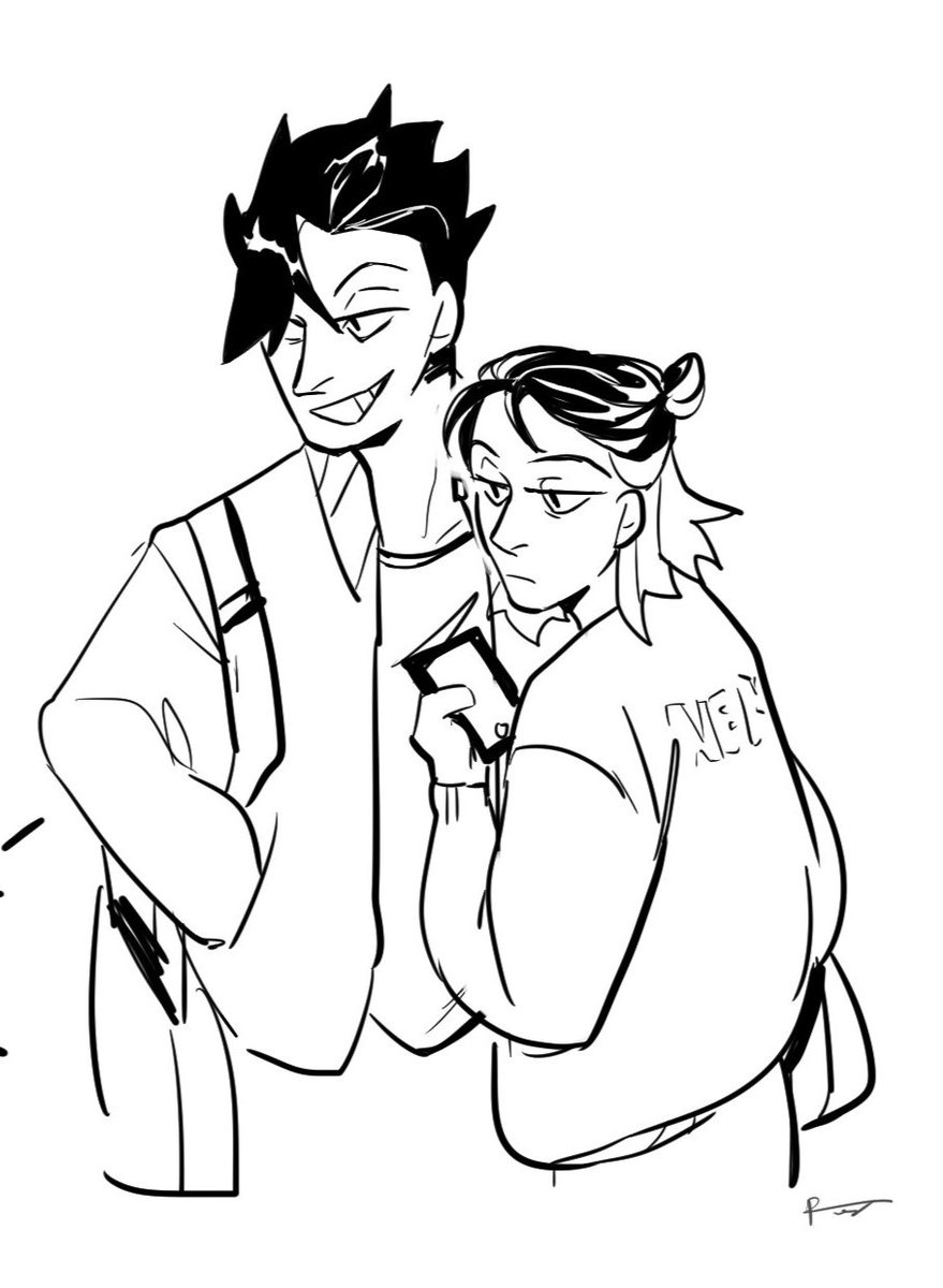 Tryna draw the haikyuu bois w hairs that is a STRUGGLE for me to draw (feat. Bokuaka)
