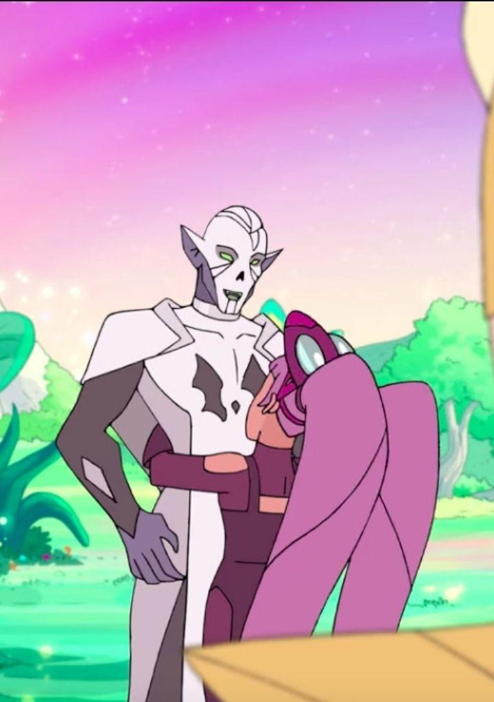 Entrapta feels comfortable touching Hordak, hugging him. She went from touching him with her hair, to touching his hand and to throwing herself into his arms. I made a post on tumblr about this ( http://shorturl.at/rEIZ8 ).They are meant for each other, and you can't deny it!