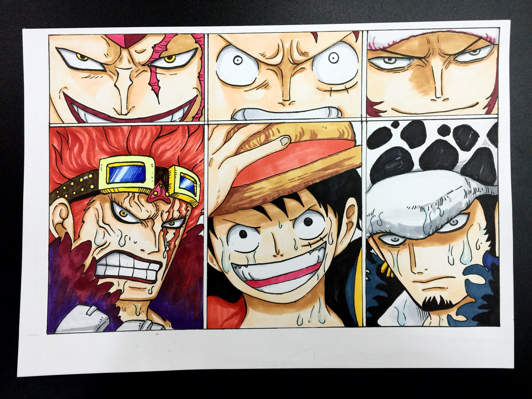 Braden D Tan 海贼王 Onepiece Luffy Law Kid Pirate Anime Manga Otaku Sketch Draw Drawing Color Marker Illustrationart Illustration Art Artwork Fanart T Co Ihiiiwpqpl Twitter