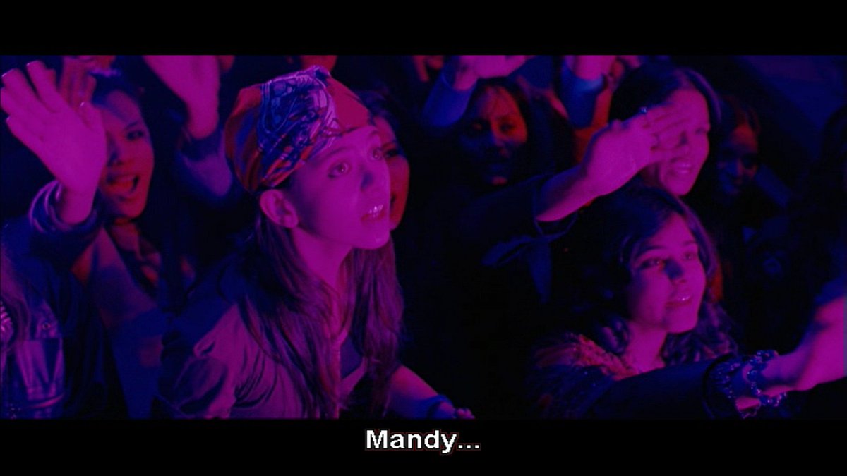 The first shot shows the Heer becomes indifferent towards pain in her treatment. Jordan is lost while performing, meets Heer's sister Mandy, who is dressed in Jordan's costume (suggesting that she's his fan) and asks him to meet her sister. And Terrific score by Rahman Sir. 