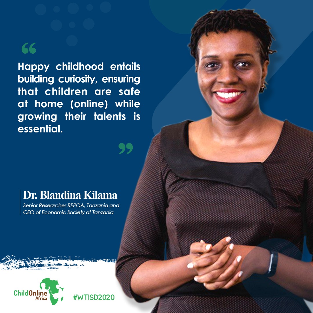 Happy childhood entails building curiosity, ensuring that children are safe at home (online) while growing their talents is essential
@BBuganzi
#WTISD2020
#COVID19🇹🇿 😷
#OnlineSafety
@child_onlineafrica