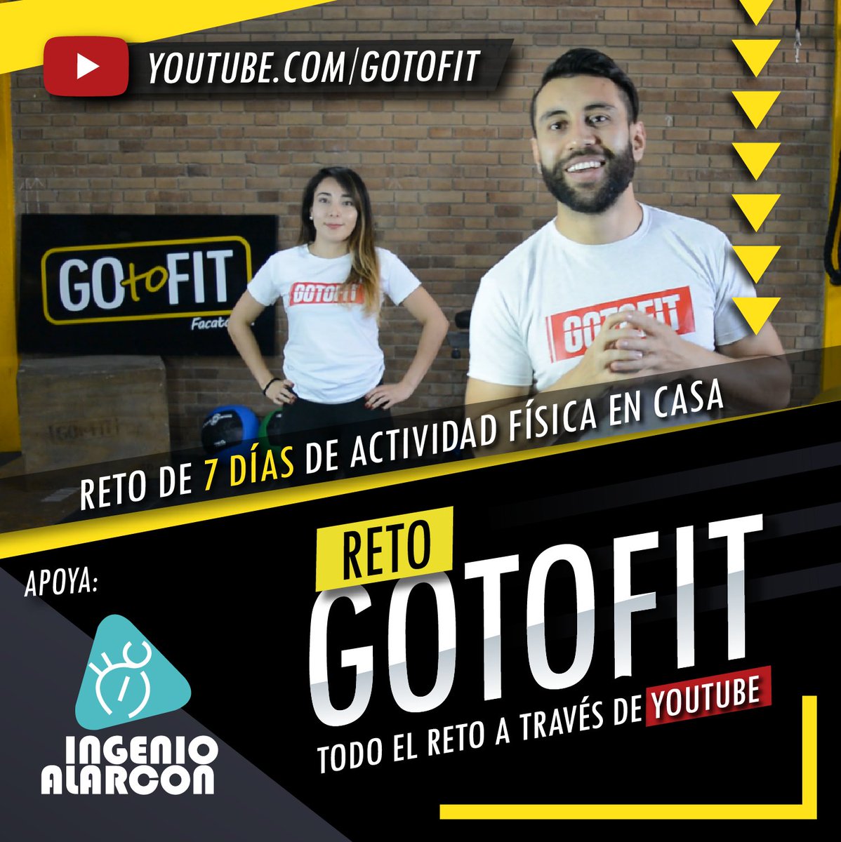 ingenioalarcon's tweet photo. Apoyamos el cuidado de la salud y la actividad física.
Únete al reto, iniciamos mañana 18 de mayo #gotofit
@gotofitcolombia https://t.co/TIHLUEVon8