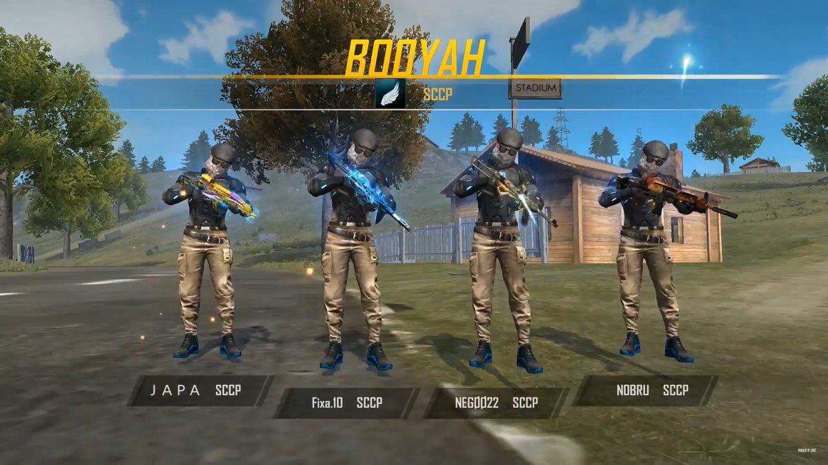 sccp_esports's tweet photo. Não sei você mas se eu visse essa squad no lobby eu já ia pro próximo 😅

#GoSCCP #COPAFF https://t.co/GBcl4KA950