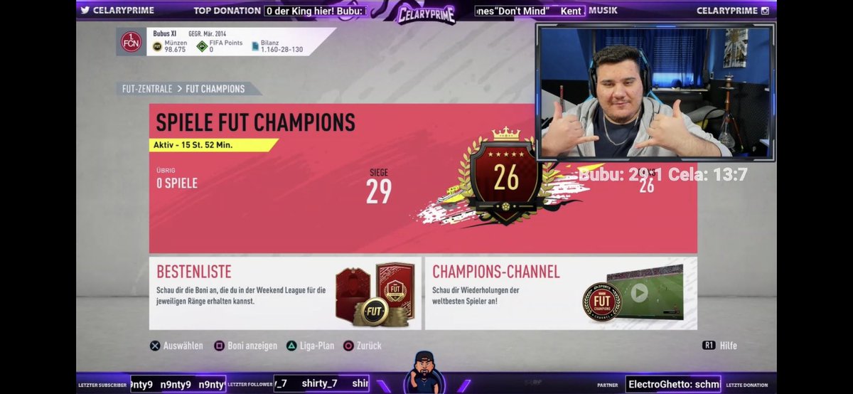 Das Ende vom Lied war dann ein 29:1 🤝🎮 Bei 11:0 leider unglücklich verloren, aber mei ist halt so 🤷‍♂️ Alle Spiele im Stream von <a href="/celaryprime/">Celaryprime</a> gezockt 👌 Danke für den Support ❤️😍 #wl #FIFA #fcnesports #fcn #unlucky #onlyELITE1 #keinTOP100