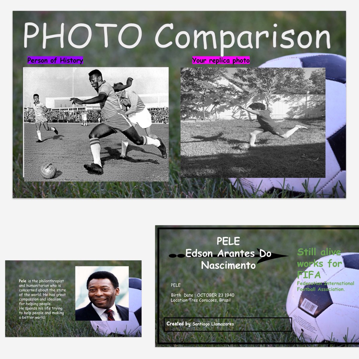 PiccianoJ27's tweet photo. Some clips of the awesome work from 3rd graders on their google slides project on their chosen person of history! We loved sharing and seeing their photo comparisons and slide👏 ! #virtualschool #nonfiction  #research #googleslides #languagearts @ElbridgeGaleES @PBCtrailblazers https://t.co/kD19bM8otd