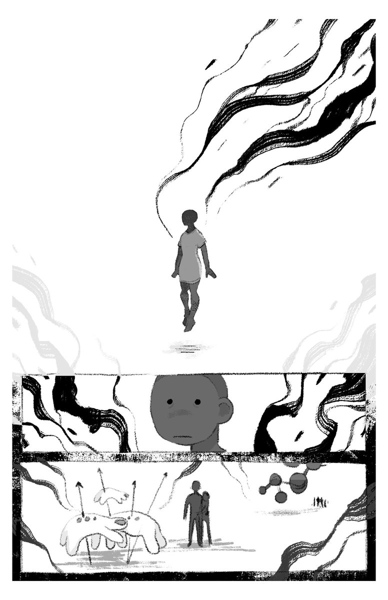 this is a comic abt how my #oc Raven got her lucid dreaming superpowers?a final for class 2/3 