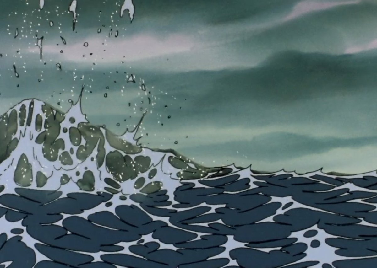 HEY WHY IS THIS WATER THE BEST ANIMATED THING ON THIS ENTIRE SHOW?? look at these holy shit hokusai reture bitch