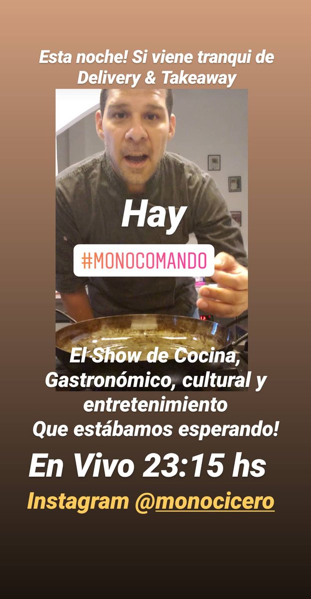 monocicero's tweet photo. 23:15 hs esta noche! En vivo El show de cocina, gastronómico, cultural y de entretenimiento. #monocomando escuchando @RadioAspen @JavierGrecco https://t.co/XsmFJpKi8F