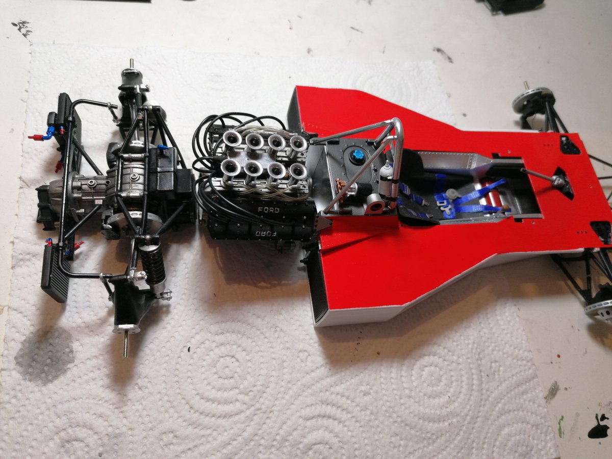 ModelWards's tweet photo. Tamiya 1/12 Mclaren M23 commission project update. #tamiya #scalemodel #mclaren #m23 #f1 #zeropaints #topstudio https://t.co/rIGPUYgSFO