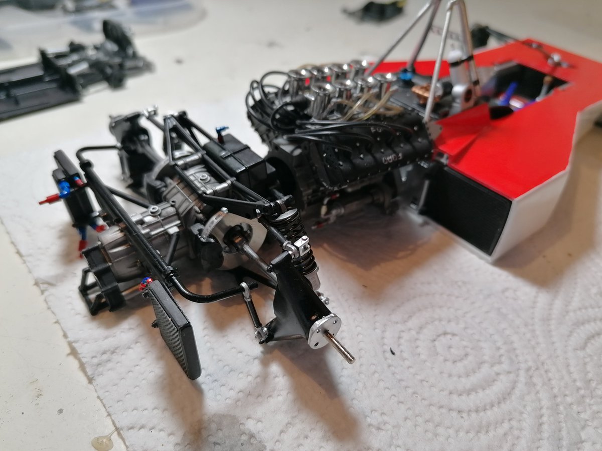 ModelWards's tweet photo. Tamiya 1/12 Mclaren M23 commission project update. #tamiya #scalemodel #mclaren #m23 #f1 #zeropaints #topstudio https://t.co/rIGPUYgSFO