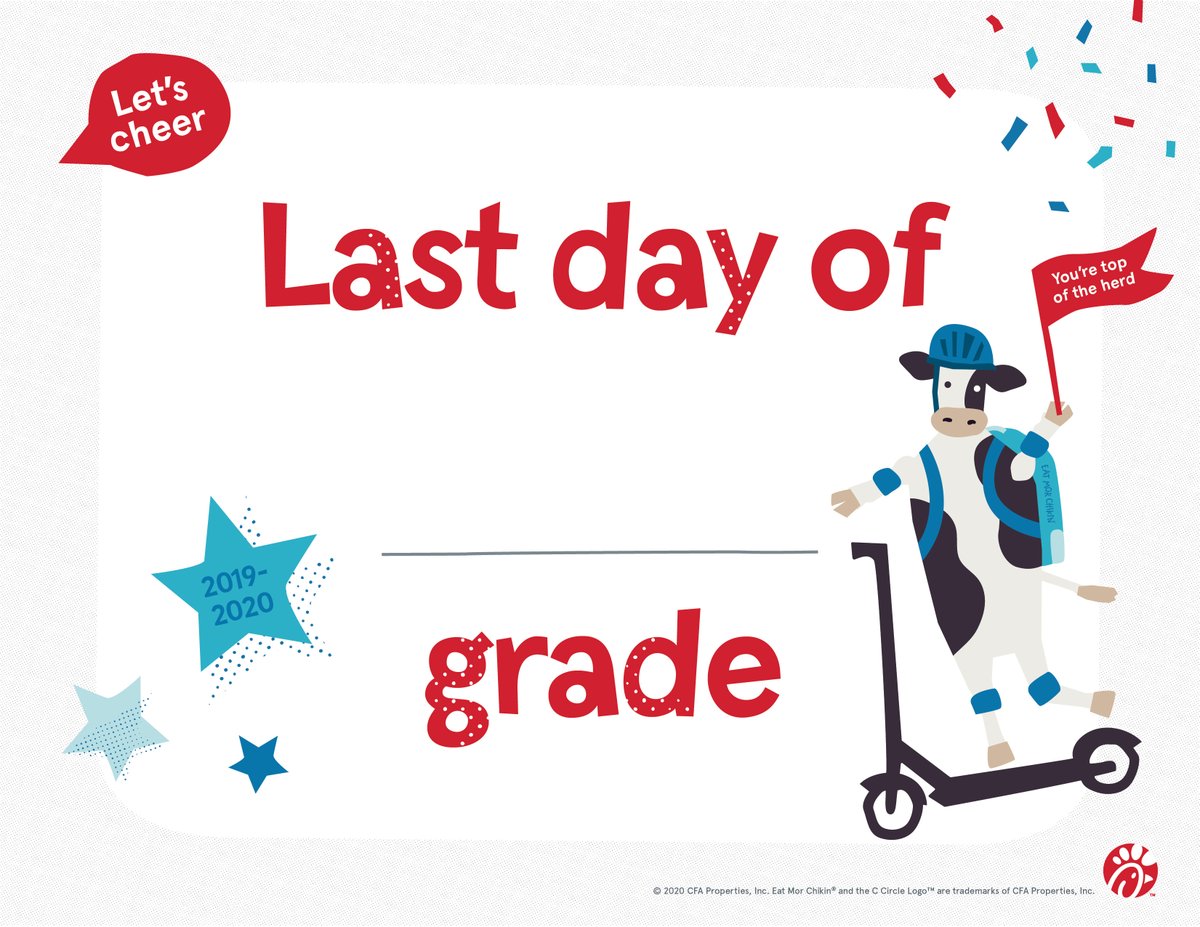 cfasandlake's tweet photo. A big congrats to your little ones for finishing this school year strong. Invite your kids to celebrate the last day of school by decorating these props and having fun with a photo shoot. #thelittlethings https://t.co/tV1eTwdSsk