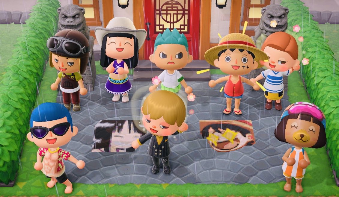 ⚡️Mecha Maiden⚡️ on Twitter "🌴Straw Hat Pirates in Animal Crossing