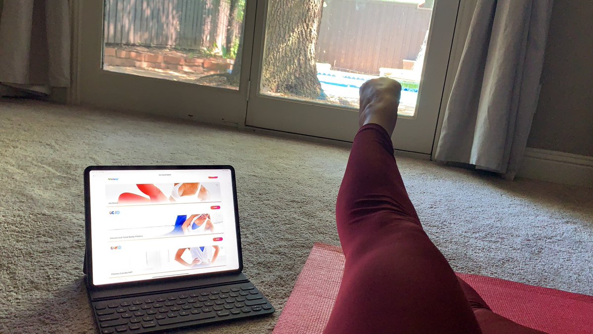 ClaraHustad's tweet photo. Pilates Sesh complete for our #MoveAloneTogether Challenge #LifeAtTT @CastlightHealth @NathalieClaes3 @dave_van_dor @Rachel_C_Brown1 @alex_crut #TeamChannelMarketing #AllTheGems https://t.co/kqZfpExT57