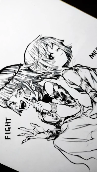 ちょっとづつ描いてます!同時進行?← 