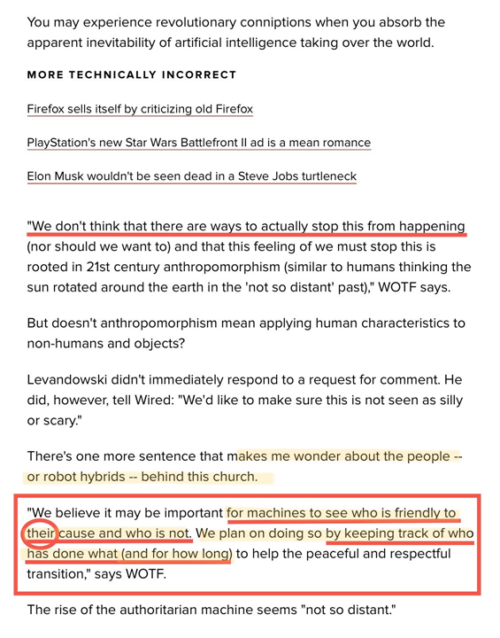 What is the Church of AI.  @AnjillofLight_ has dug deep on this and how it could possibly connect https://twitter.com/AnjillofLight_/status/1203680540836212737