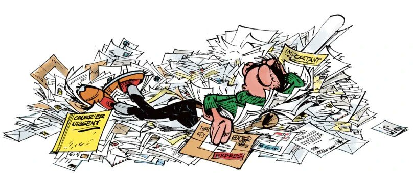 Alain Baron Gaston Lagaffe En Teletravail Ca Risque De Se Voir