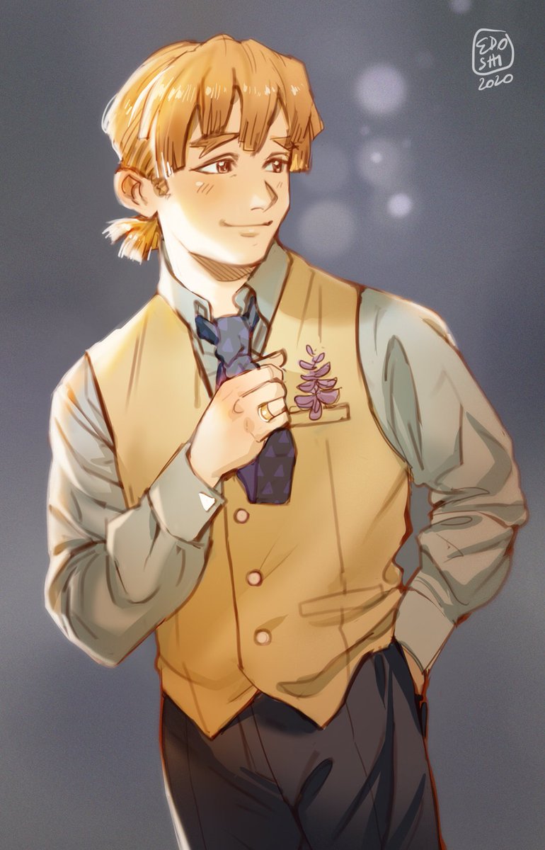 villainesayre's tweet photo. Zenitsu's wedding ๐ฅฐ
#zenitsu #agatsuma #kimetsunoyaiba #wedding #kny #olderversion #fanart #demonslayer #drawing #digitalart https://t.co/IHWhJuu4kQ