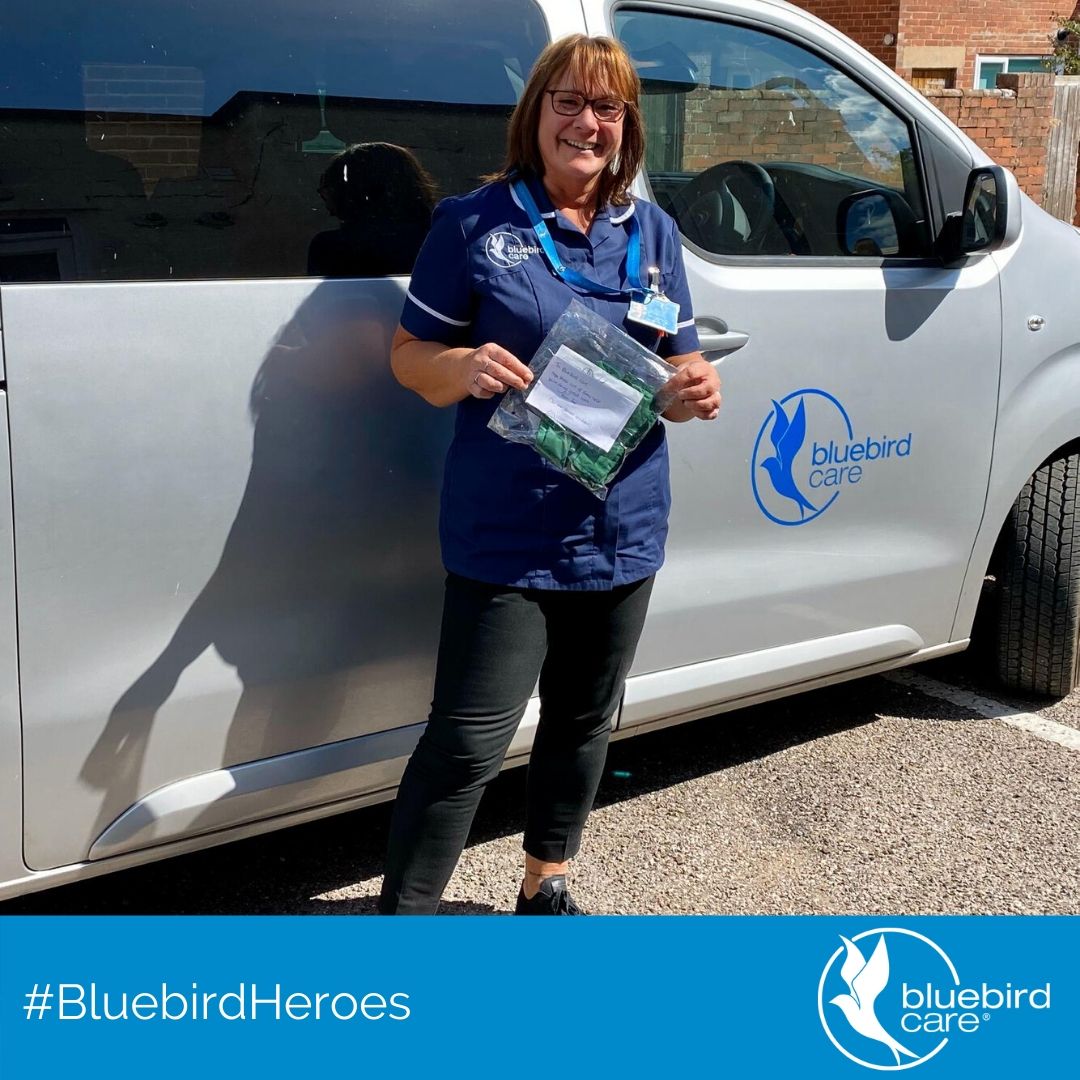 DevonBluebirds's tweet photo. We would like to say a huge 'thank-you' to Zoe, who made our Care Workers some ear savers! 💙

We really appreciate all of the help and thanks we receive from our local community, it's truly humbling... 

#BluebirdCare #DevonBluebirds https://t.co/WbjG1eJl4N