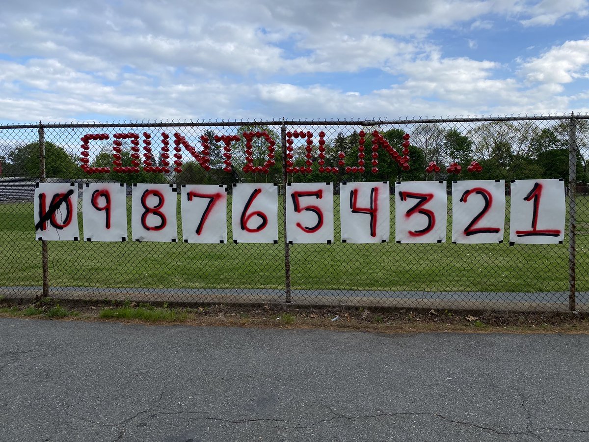 We may not be in school but we’re still counting down the days!! SENIORS feel free to drive by Stackpole and take some pictures... we have to make the most of what we have!