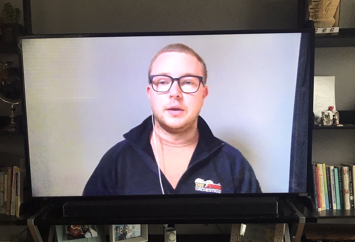 Mr_Cable1's tweet photo. HUGE shoutout and congratulations to @rythebowtieguy on putting together an awesome virtual spring concert today. @AthensOrch should be proud of this project and celebration! https://t.co/2bFSjimEBk