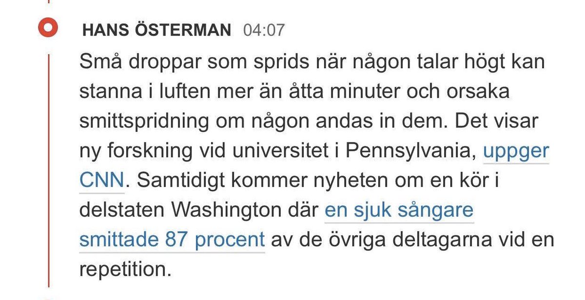 fmisaksson's tweet photo. Min tanke häromdagen ”Nu när hela världens ögon följer pressen i och med Coronapandemin, snälla skriv ett inlägg och upplys alla om att man faktiskt inte behöver skrika när man talar”. Voilà... #lawofattraction https://t.co/RXK70tlpcA