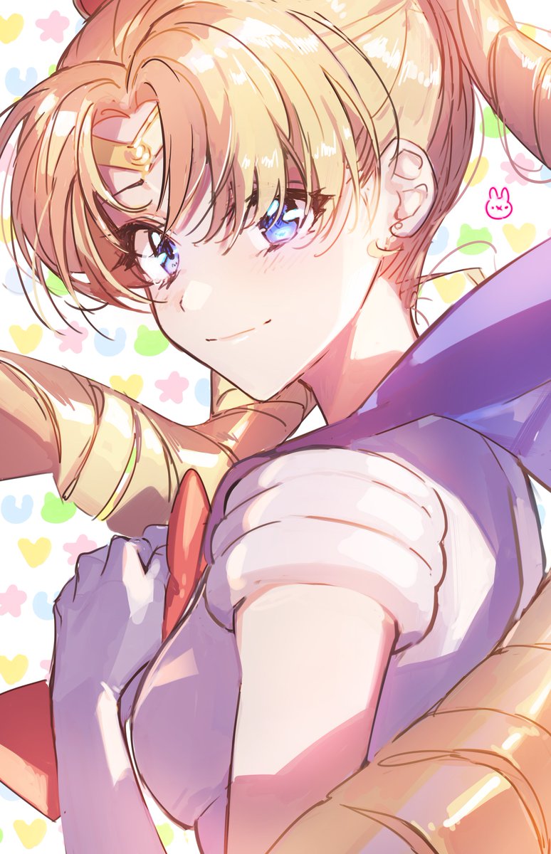 tsukino usagi 1girl solo blonde hair blue eyes sailor senshi uniform gloves long hair  illustration images