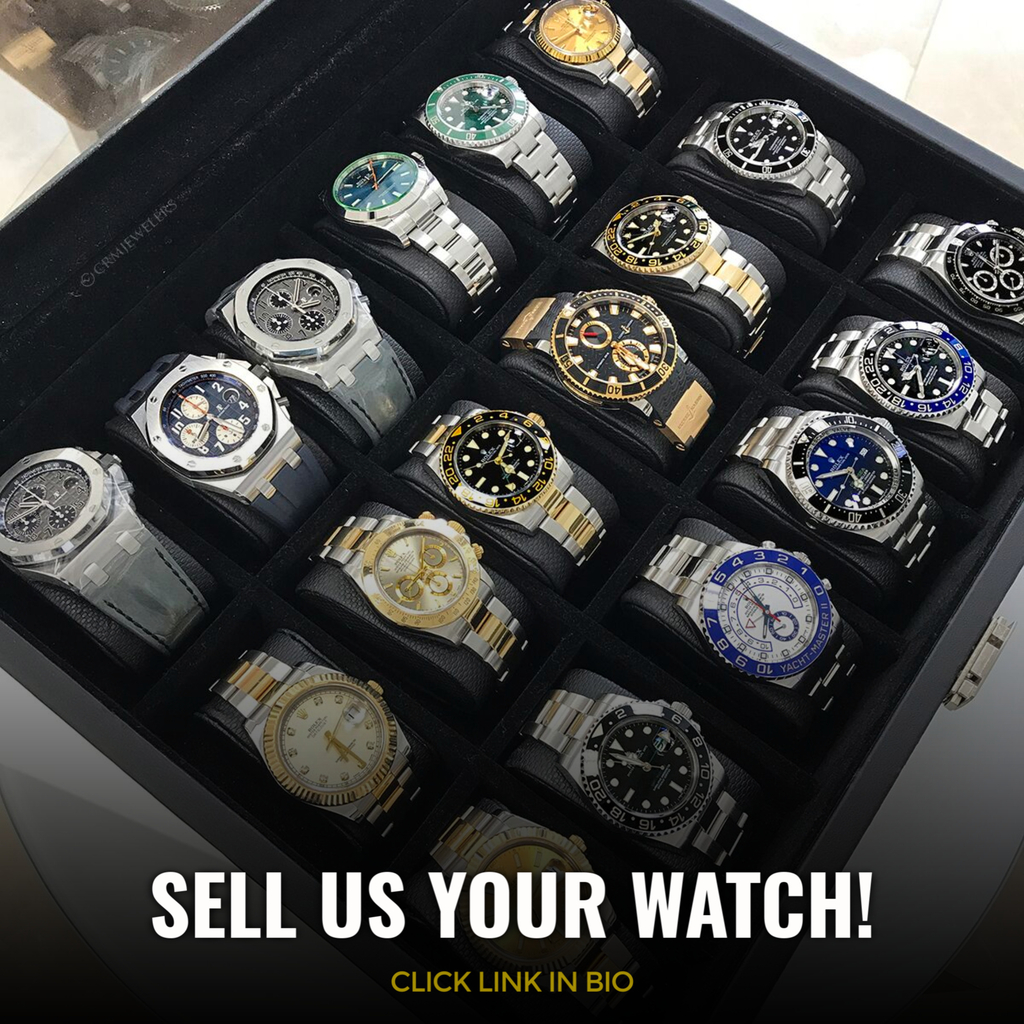Have a watch to sell? Click the link in our bio⌚👈
▶@crmjewelers
▶@crmjewelers
▶@crmjewelers
.
.
.
.
.
.
#wristwatches #watchdaily #rolexwatches #rolexdatejust #rolexaholics #omegawatches #rolexgmt #watchofinstagram #toolwatch #gmtmaster2 #watchesofig #rolexexplorer #role…