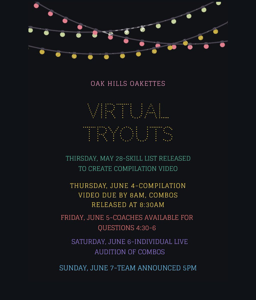 Virtual tryouts are scheduled! Find detailed info here: drive.google.com/file/d/1RZn33h…
